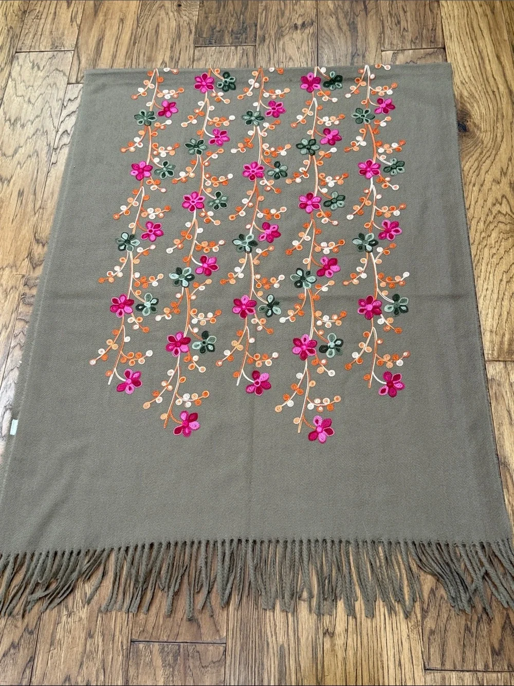 Jessica McClintock Vintage Floral Pashmina Scarf